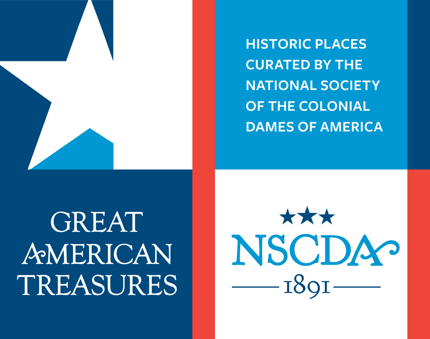 Great American Treasure NSCDAOR Great American Treasure Graphic with a star, their logo, and mission